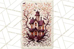 Halloween Mahjong Clipart, Spooky Mahjong Tiles PNG, Gothic Product Image 5