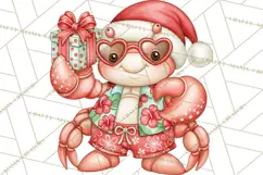 Christmas Characters PNG, Tropical Christmas Clipart Product Image 5