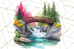 Watercolor Inspirational Landscapes, Sublimation Designs Product Image 4