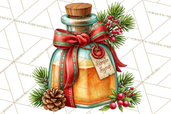 Christmas Cocktail Bar Clipart PNG Elements Product Image 5