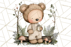 Pacific Northwest Teddy Bear Woodland Clipart Product Image 4