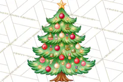 Sports & Occupations Christmas Trees Clipart Product Image 5