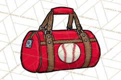 Baseball Mom Clipart PNG with Baseball Gear, Baseball Mama Product Image 5