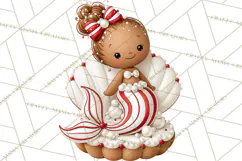 Christmas Gingerbread Clipart PNG, Cute Christmas Characters Product Image 2