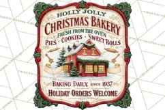 Vintage Christmas Signs PG, Rustic Farmhouse Holiday Sign Product Image 2