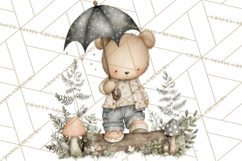 Pacific Northwest Teddy Bear Woodland Clipart Product Image 2