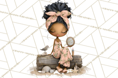 Beach Diva Summer Girls PNG Beach Glam Clipart Product Image 2