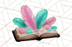 Beach Reading Clipart Coastal Book PNG Graphics Product Image 2