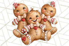 Peppermint Christmas Bakery Clipart PNG, Candy Cane Sweets Product Image 3