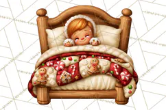 Christmas Bedtime Clipart PNG Product Image 4