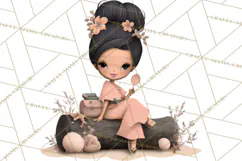 Beach Diva Summer Girls PNG Beach Glam Clipart Product Image 3