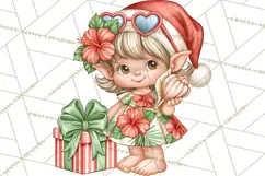 Christmas Characters PNG, Tropical Christmas Clipart Product Image 4