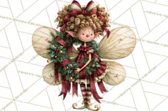Christmas Fairy Clipart PNG, Whimsical Christmas Fairies Product Image 4