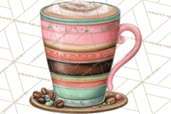 Coffee and Chocolate Clipart PNG Cafe Drinks Dessert Art Product Image 3