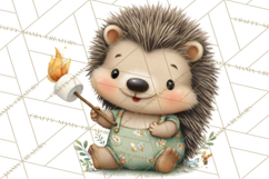 Cute Hiking Woodland Animals Adventure Clipart PNG Product Image 3