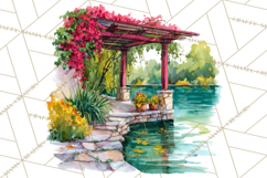 Watercolor Inspirational Landscapes, Sublimation Designs Product Image 4