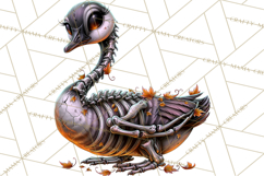Animal Skeleton Halloween PNG Clipart Set Product Image 5