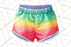 Summer Pool Party Clipart PNG, Rainbow Summer Png Designs Product Image 4