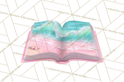 Beach Reading Clipart Coastal Book PNG Graphics Product Image 4