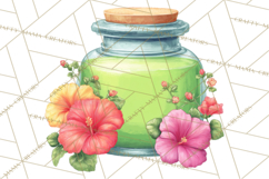 Rainbow Hair Stylist Clipart, Colorful Salon Tools PNG Product Image 4