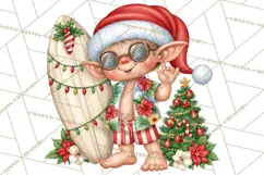 Christmas Characters PNG, Tropical Christmas Clipart Product Image 5