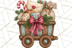 Christmas Mailroom Clipart, North Pole Santa Mail PNG Product Image 5