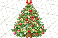 Christmas Tree World Travel Clipart PNG Product Image 2