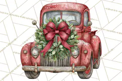 Vintage Truck Christmas PNG Product Image 5