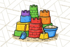 Summer Beach Toys Clipart PNG Graphics Product Image 5