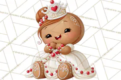 Christmas Gingerbread Clipart PNG, Cute Christmas Characters Product Image 2