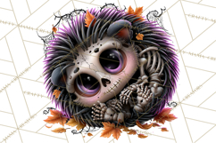Animal Skeleton Halloween PNG Clipart Set Product Image 2