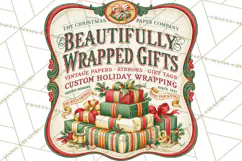 Vintage Christmas Signs PG, Rustic Farmhouse Holiday Sign Product Image 2