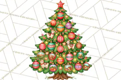 Christmas Tree World Travel Clipart PNG Product Image 2