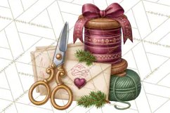 Christmas Mailroom Clipart, North Pole Santa Mail PNG Product Image 2
