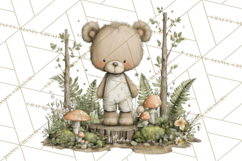 Pacific Northwest Teddy Bear Woodland Clipart Product Image 5