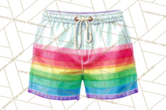 Summer Pool Party Clipart PNG, Rainbow Summer Png Designs Product Image 5