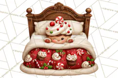 Christmas Bedtime Clipart PNG Product Image 2