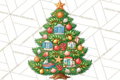Christmas Tree World Travel Clipart PNG Product Image 5