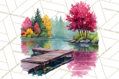 Watercolor Inspirational Landscapes, Sublimation Designs Product Image 3