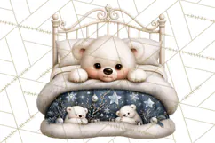 Christmas Bedtime Clipart PNG Product Image 4