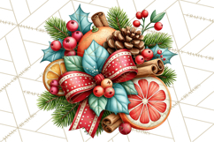 Christmas Cocktail Bar Clipart PNG Elements Product Image 4