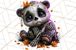 Animal Skeleton Halloween PNG Clipart Set Product Image 4