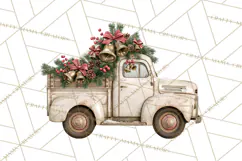 Vintage Truck Christmas PNG Product Image 2