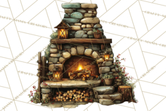 Rustic Homestead Living Clipart | Farm Cabin Png Designs Product Image 2