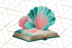 Beach Reading Clipart Coastal Book PNG Graphics Product Image 2