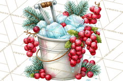 Christmas Cocktail Bar Clipart PNG Elements Product Image 3