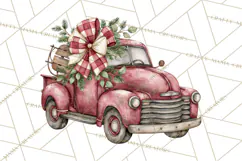 Vintage Truck Christmas PNG Product Image 3