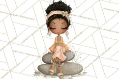 Beach Diva Summer Girls PNG Beach Glam Clipart Product Image 2