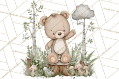 Pacific Northwest Teddy Bear Woodland Clipart Product Image 2
