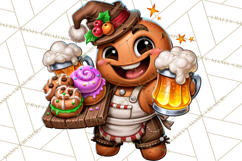 German Christmas Beer Fest Gingerbread PNG Clipart Product Image 3